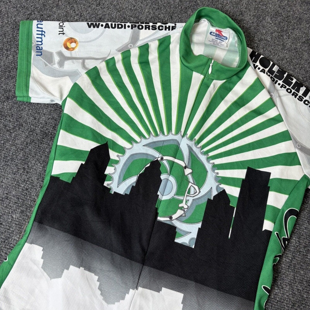Cycling‎ Jersey Women's Small Short Sleeve Rear Pockets 3/4 Zip Cycle Paths